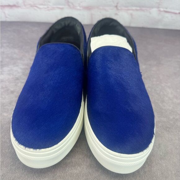 Authentic Celine Pony Hair Blue Slip-On Sneakers 39 - Picture 4 of 11